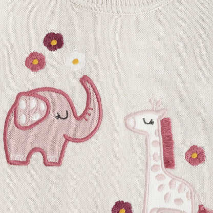 Girls Animal Printed Pullover