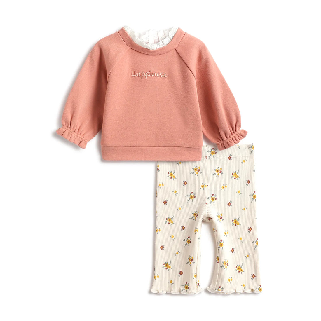 Girls Applique Sweatshirt with Trouser