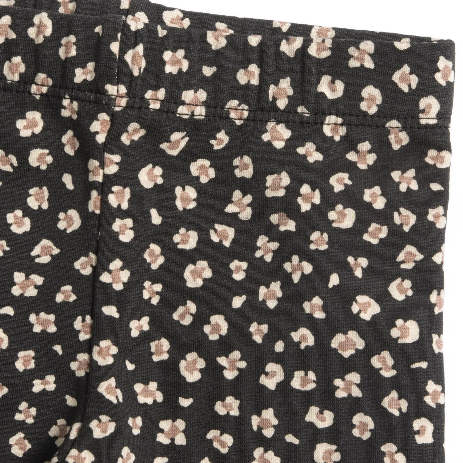 Girls Beige &amp; Grey Applique Sweatshirt with Leggings