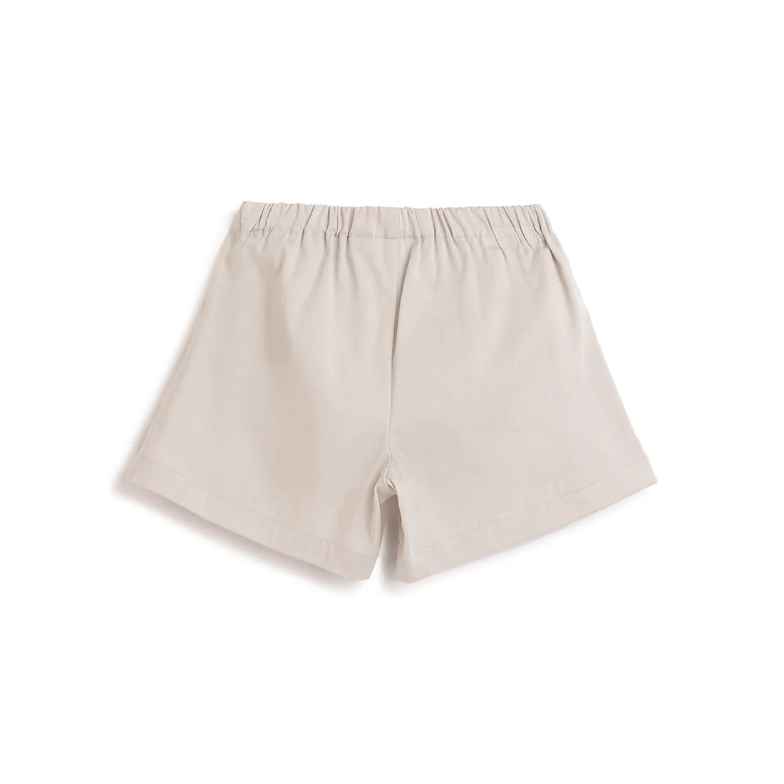 Girls Beige Cotton Shorts