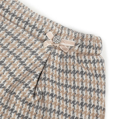 Girls Beige Embellished Shorts