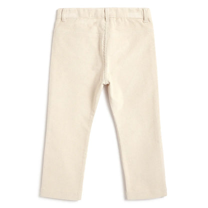 Girls Beige Embellished Trousers