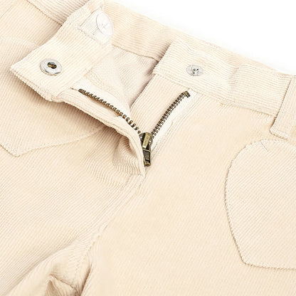 Girls Beige Embellished Trousers