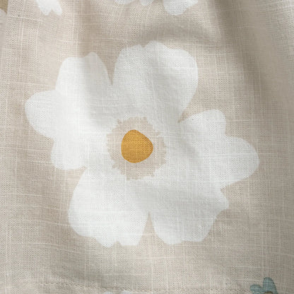 Girls Beige Floral Printed Dress
