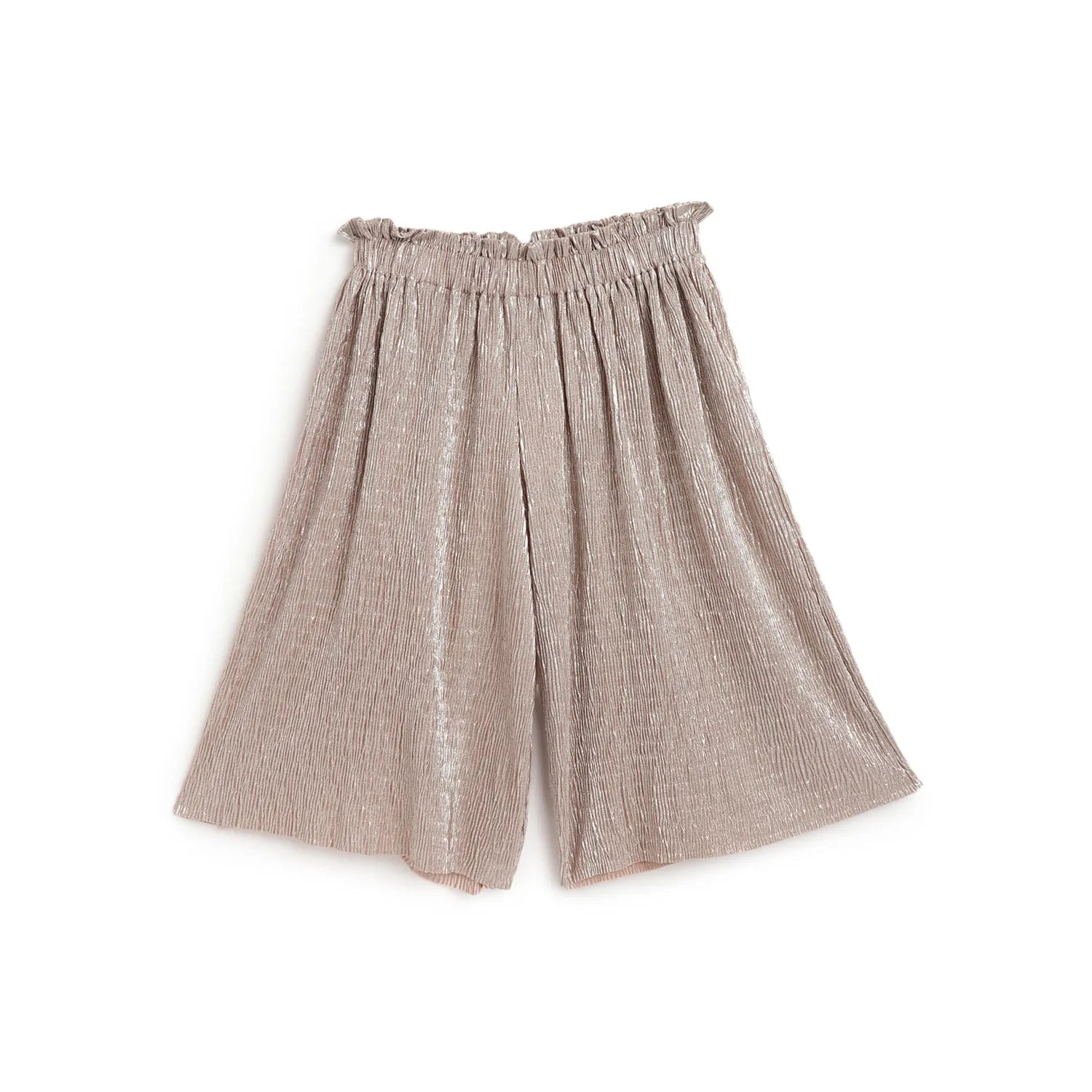 Girls Beige Knitted Trousers