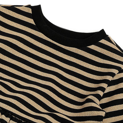 Girls Beige Long Sleeve Dress