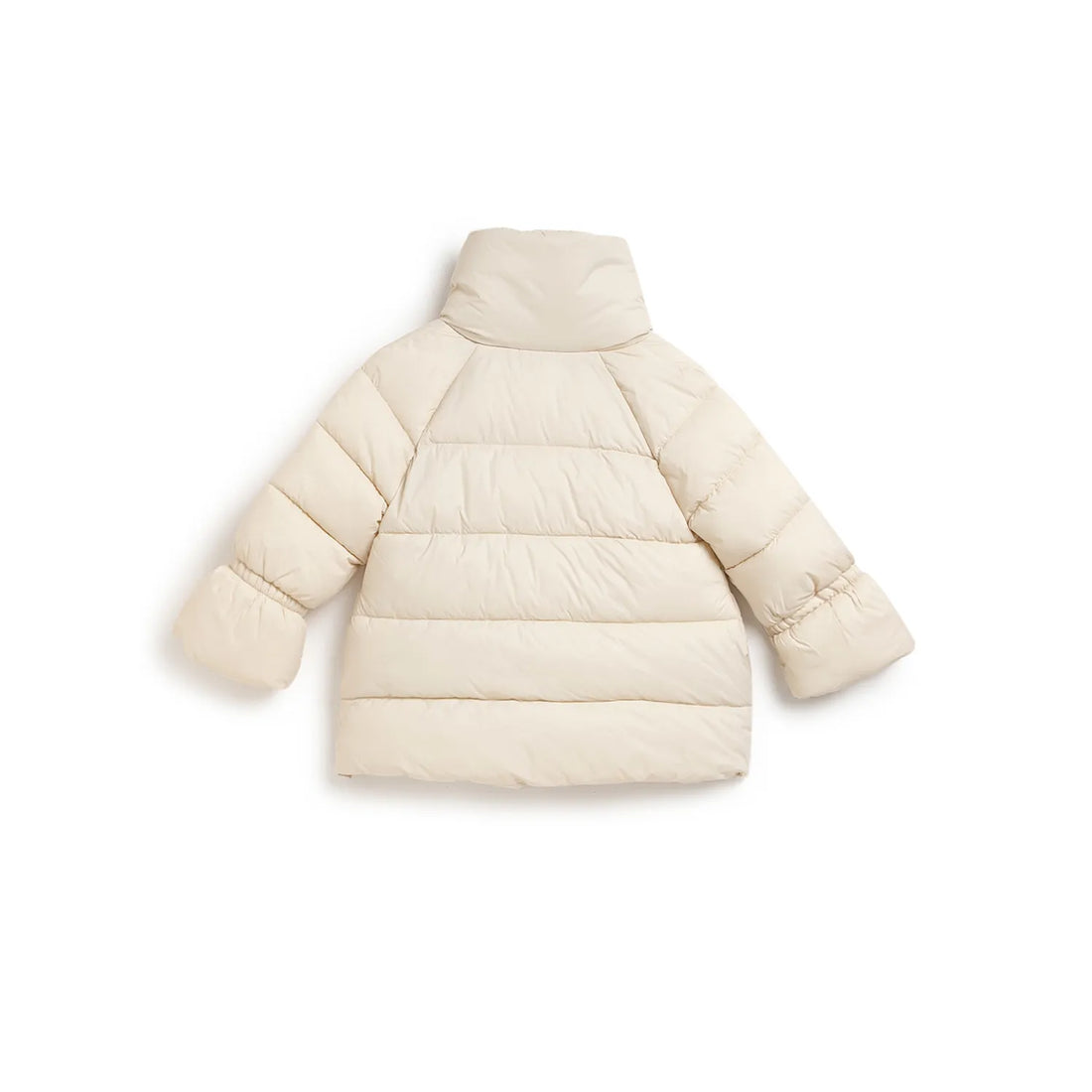 Girls Beige Long Sleeves Padded Jacket