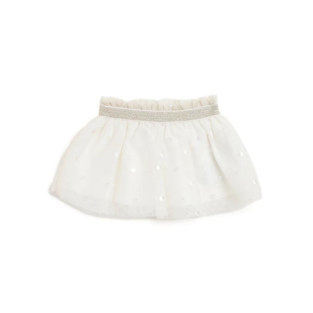 Girls Beige Printed Skirt