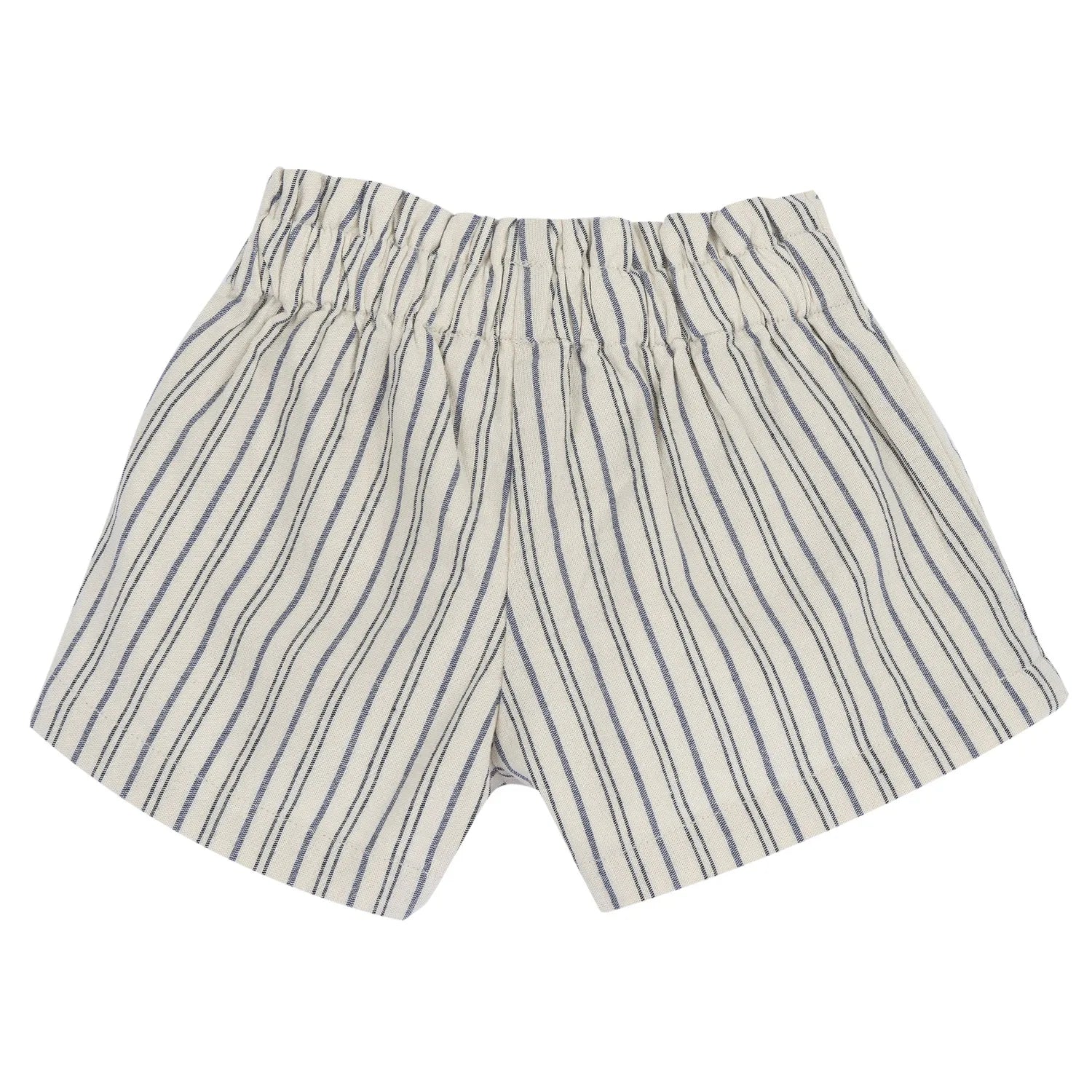 Girls Beige Striped Shorts