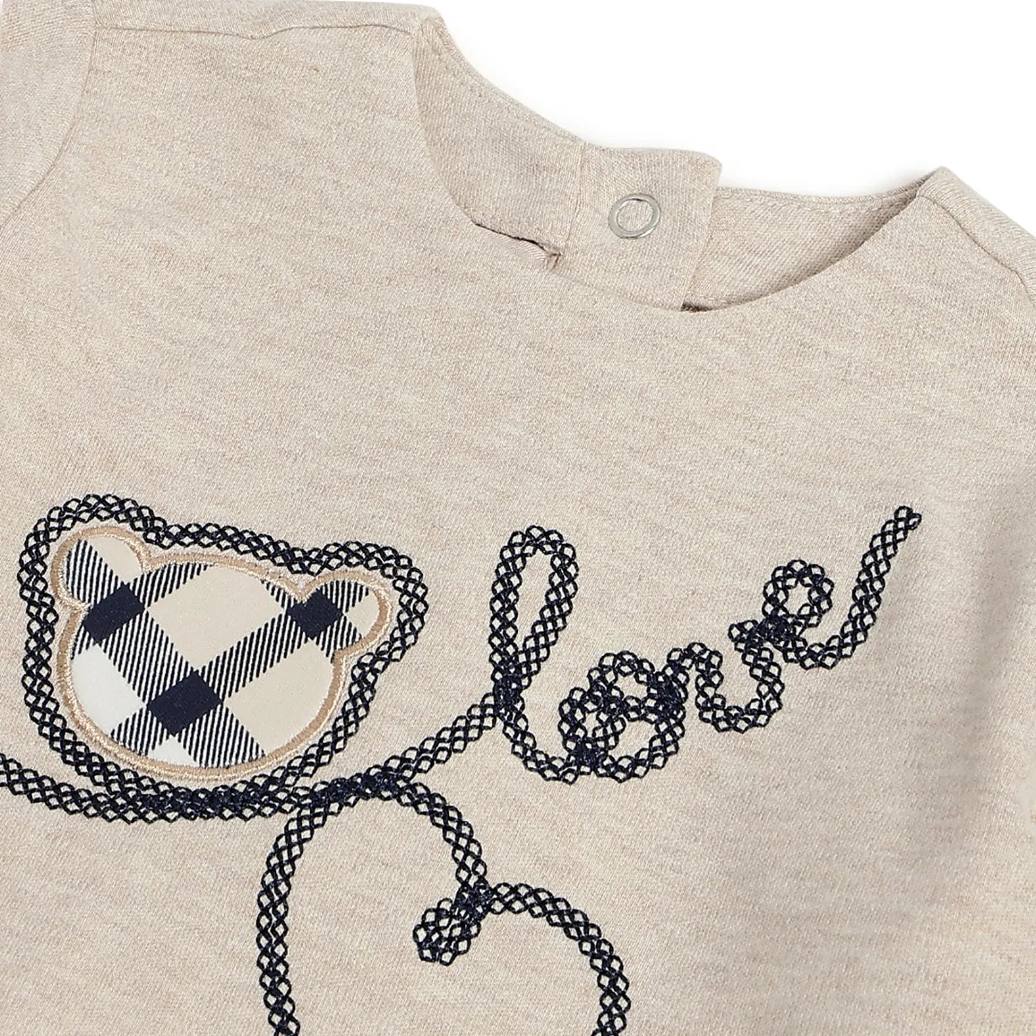 Girls Beige Sweatshirt and Leggings