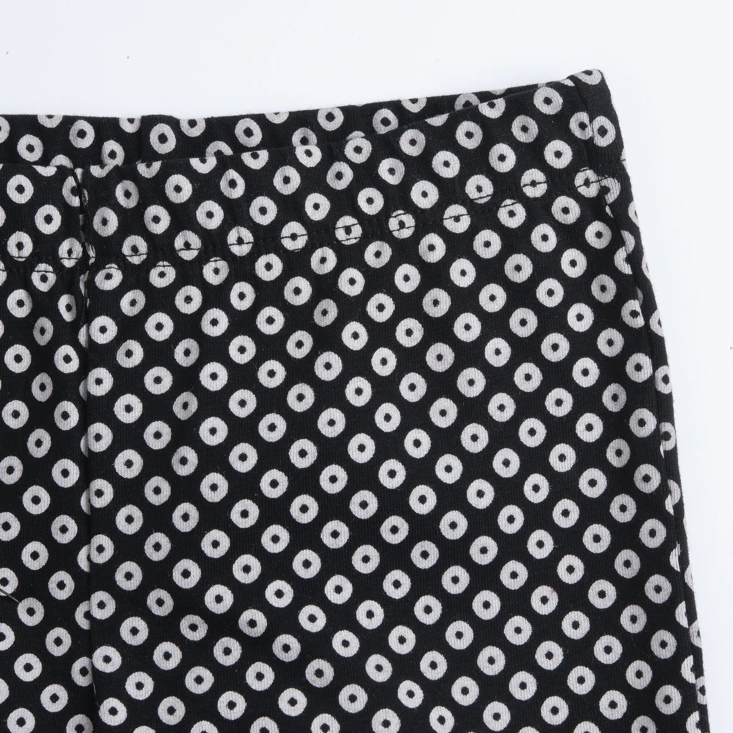 Girls Black Printed Leggings