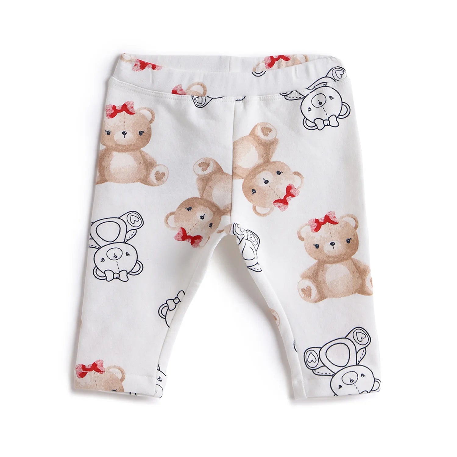 Girls Blue &amp; White Printed Sweatshirt with Leggings