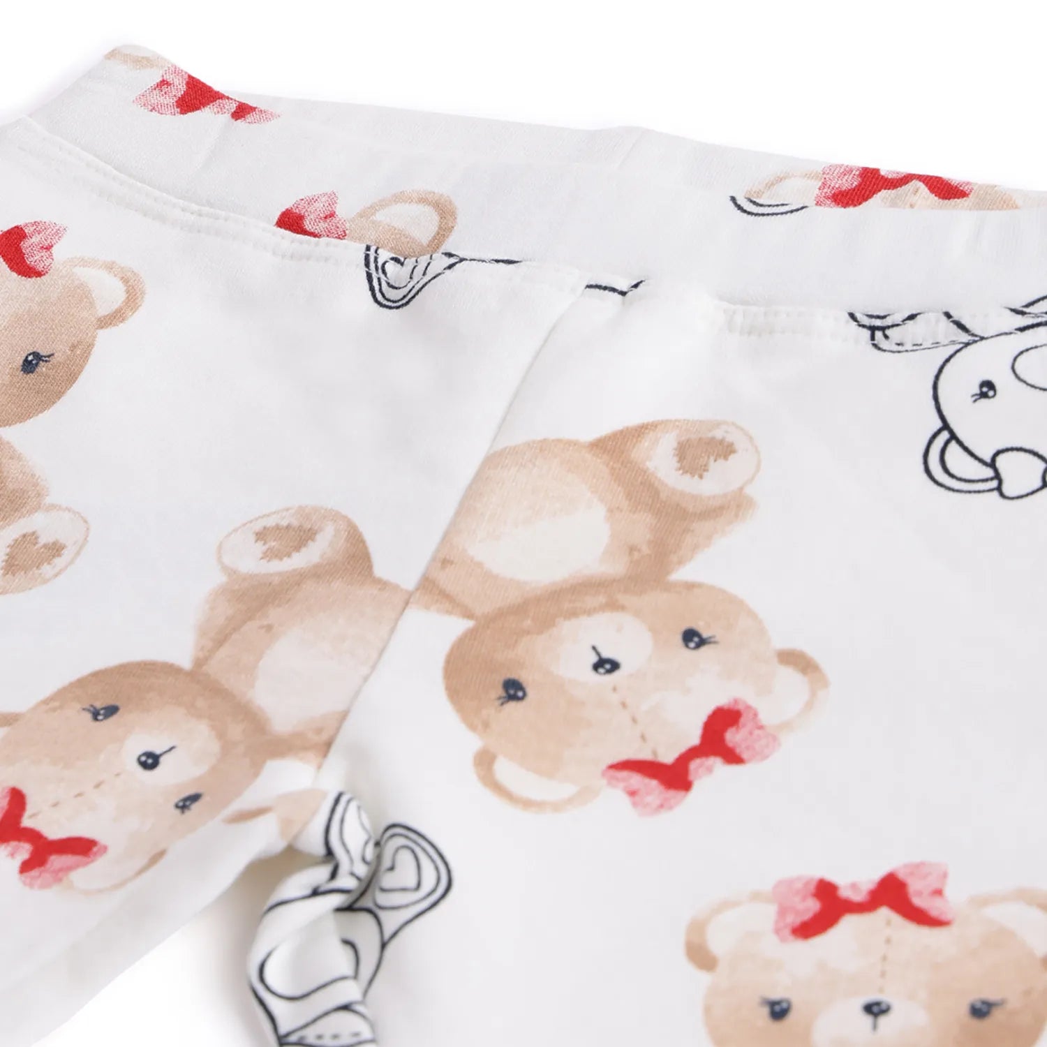 Girls Blue &amp; White Printed Sweatshirt with Leggings