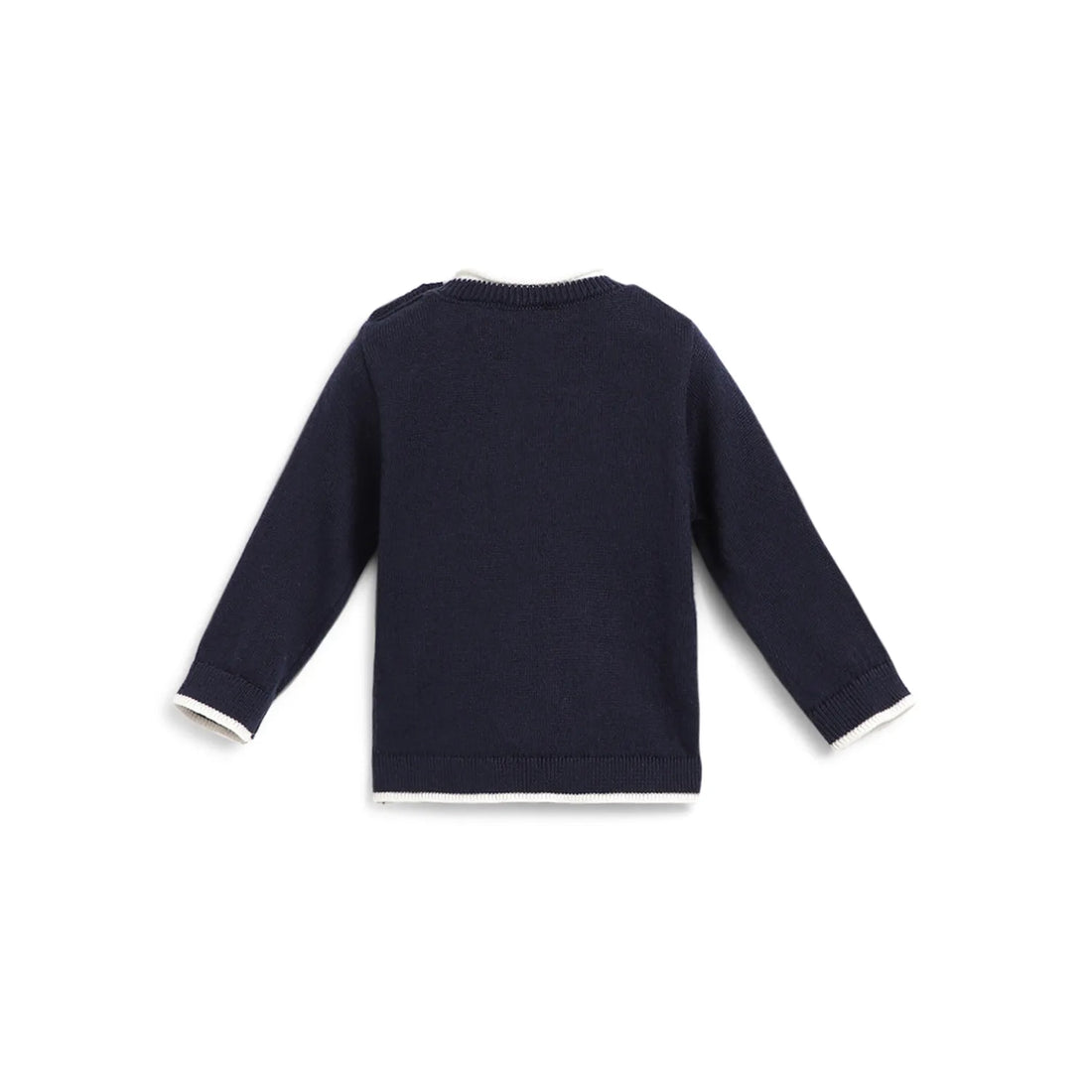 Girls Blue Animal Printed Pullover