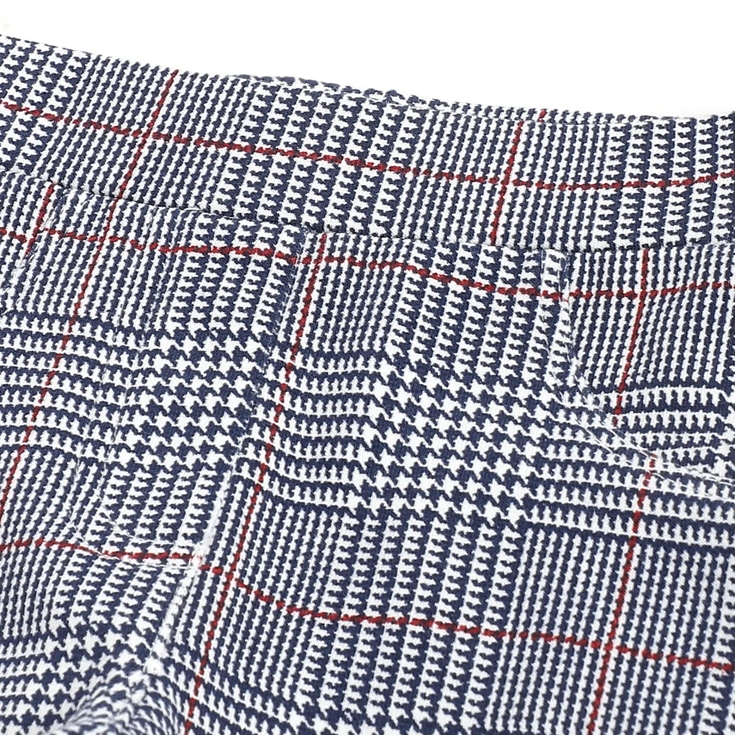 Girls Blue Checked Trousers