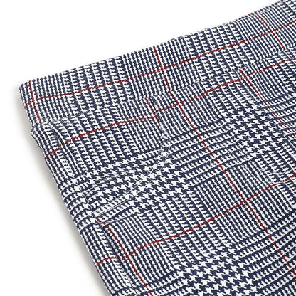 Girls Blue Checked Trousers