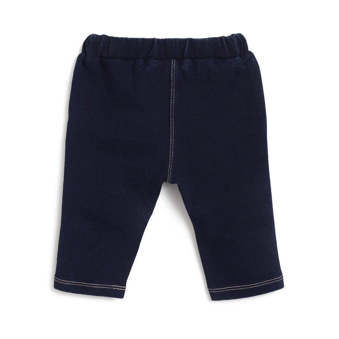 Girls Blue Embroidered Trousers