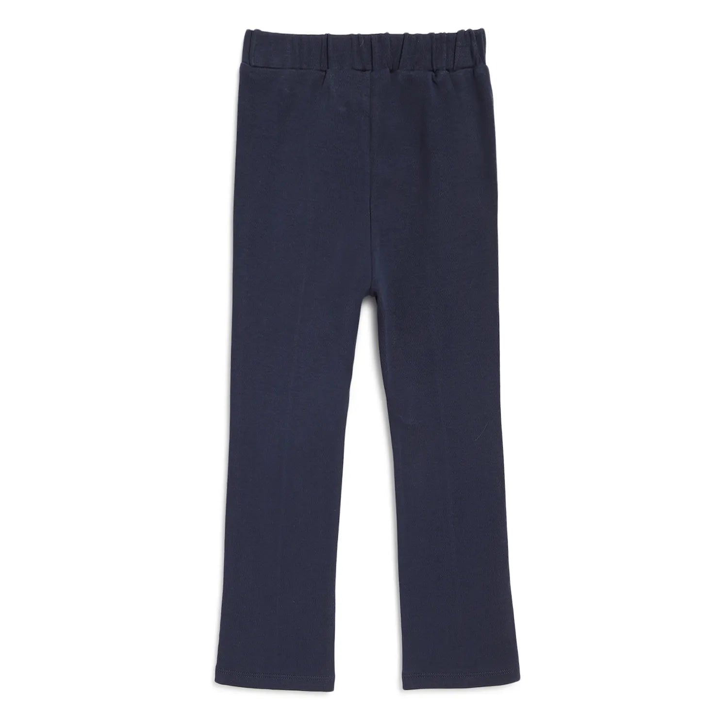 Girls Blue Mid-Rise Relaxed Trousers
