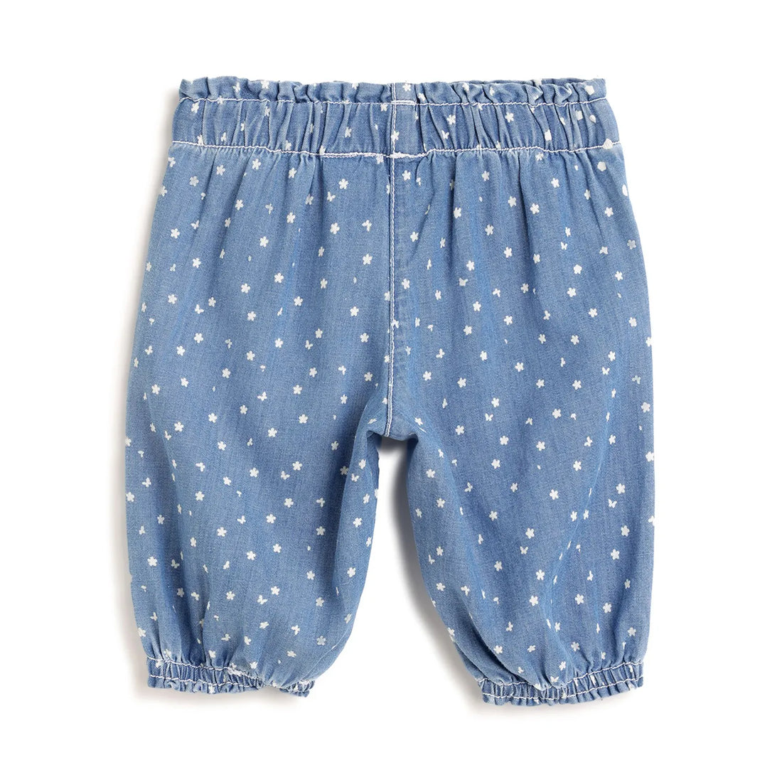 Girls Blue Printed Joggers