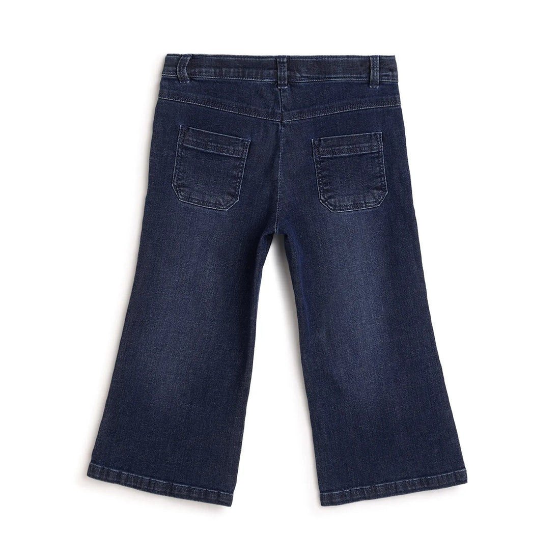 Girls Blue Solid Jeans