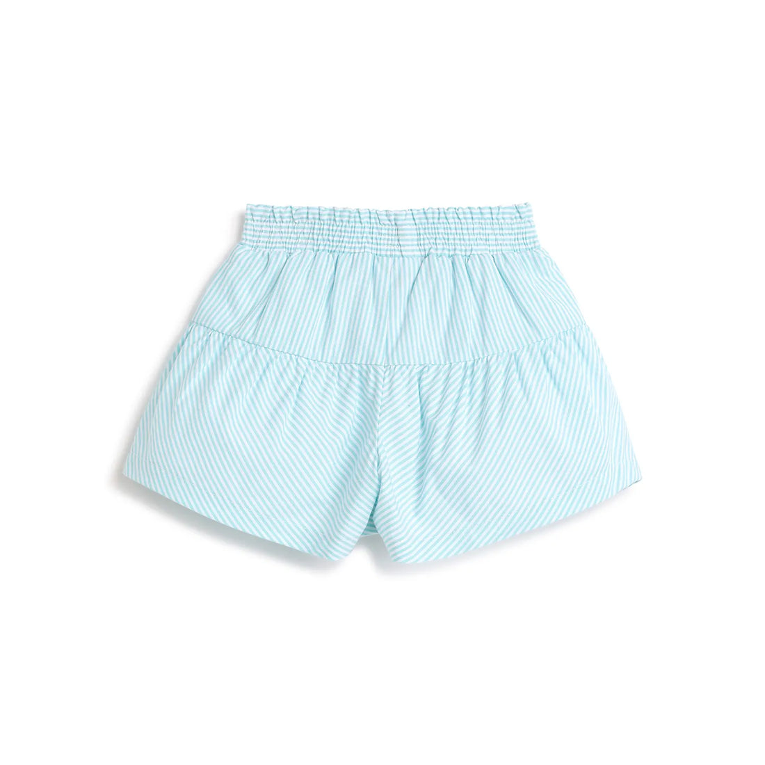 Girls Blue Striped Shorts