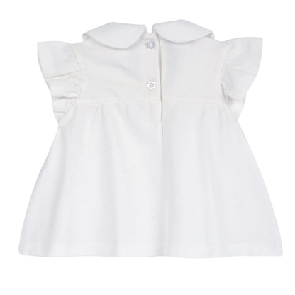 Girls Bronze Embroidered Top
