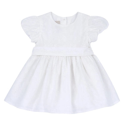 Girls Bronze Self Design Dress
