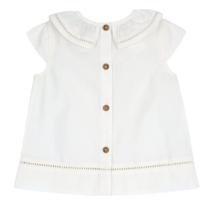 Girls Bronze Self Design Top