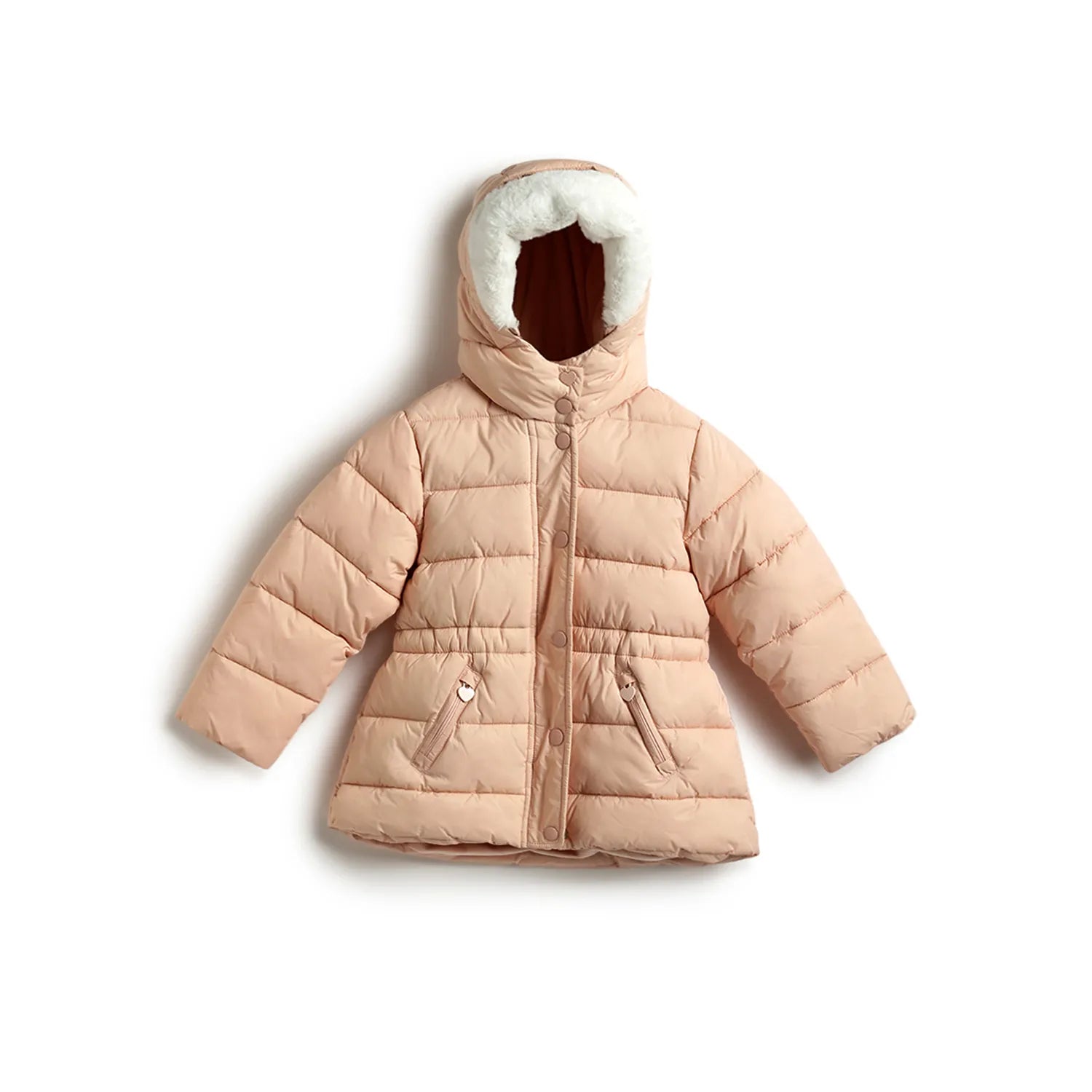 Girls Brown Solid Jacket