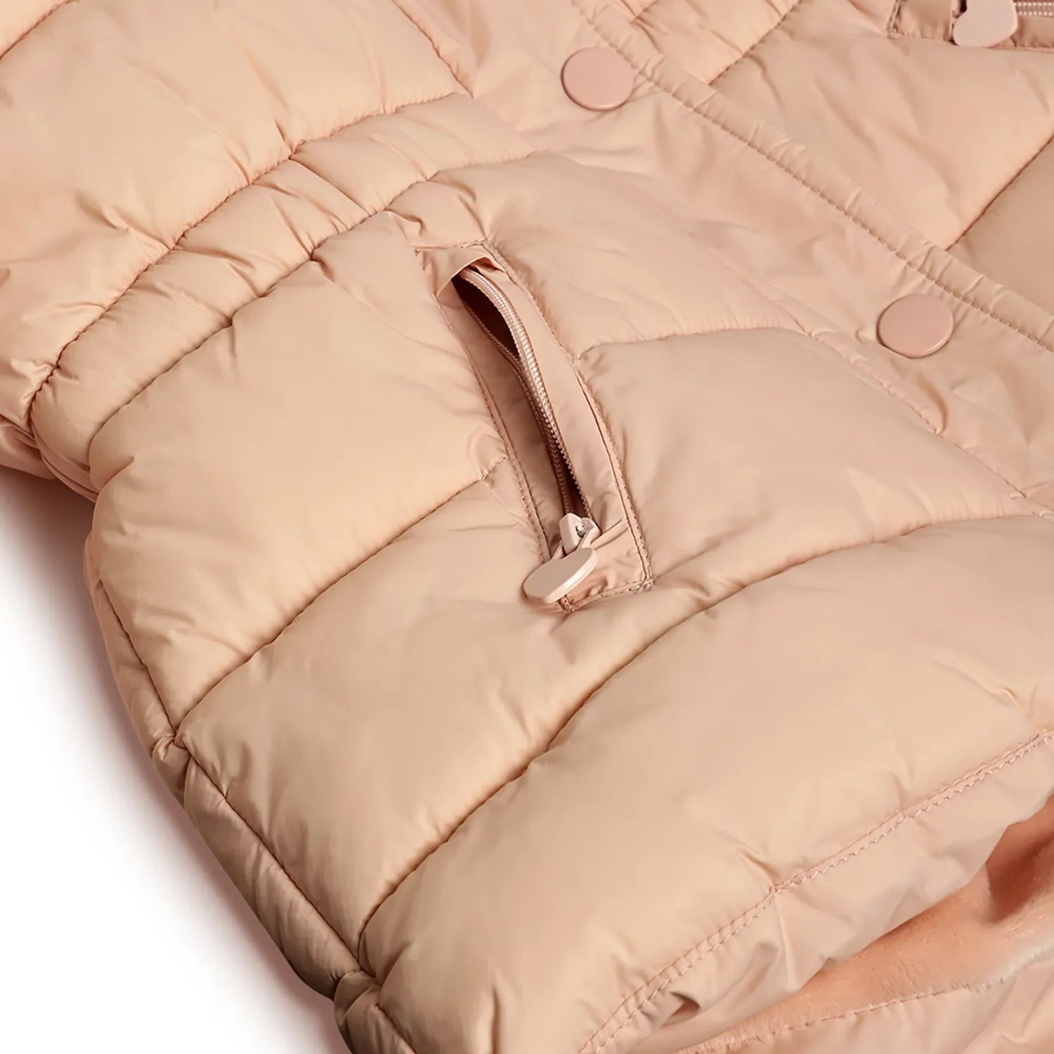 Girls Brown Solid Jacket