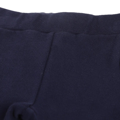 Girls Dark Blue Mid-Rise Relaxed Fit Trousers