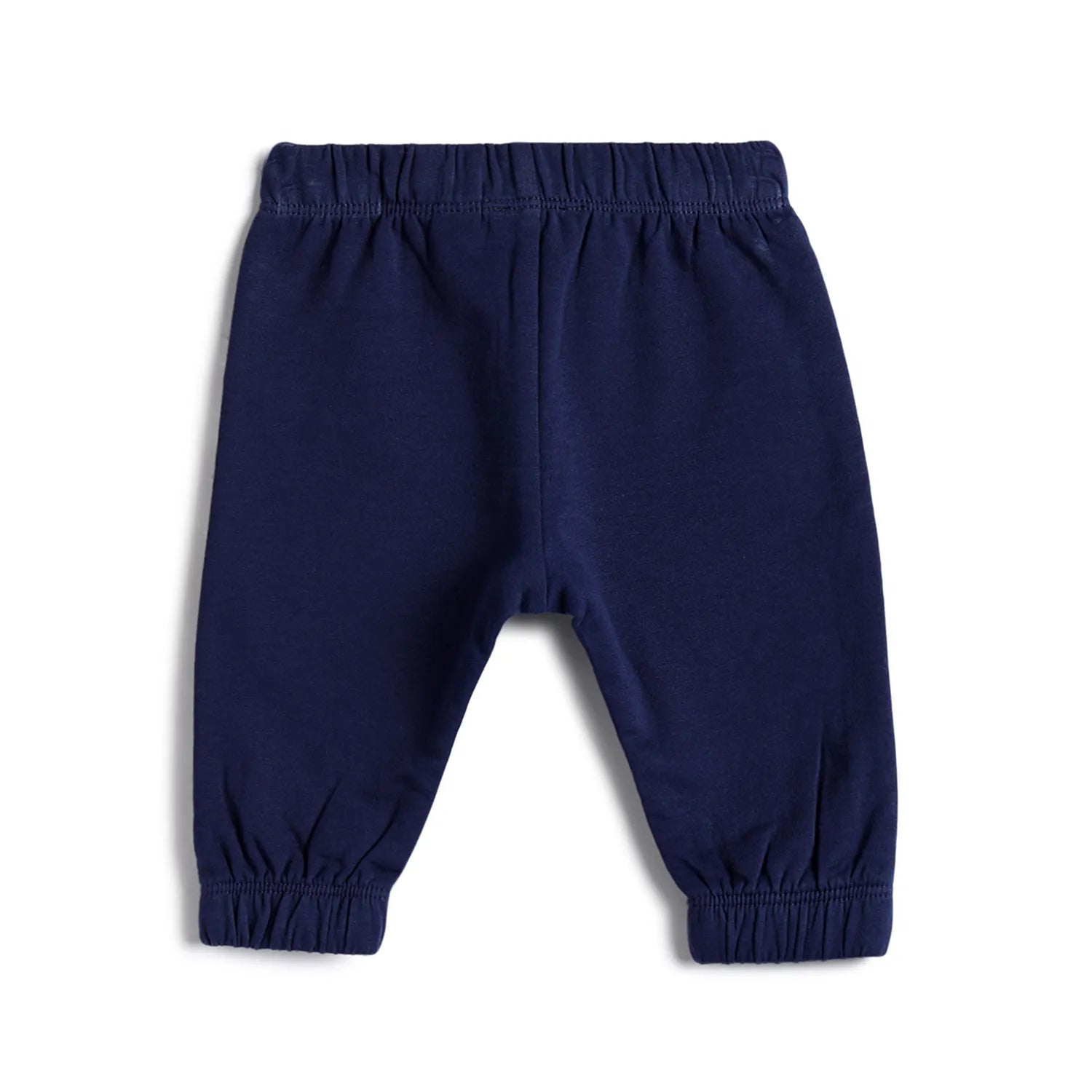 Girls Dark Blue Printed Joggers