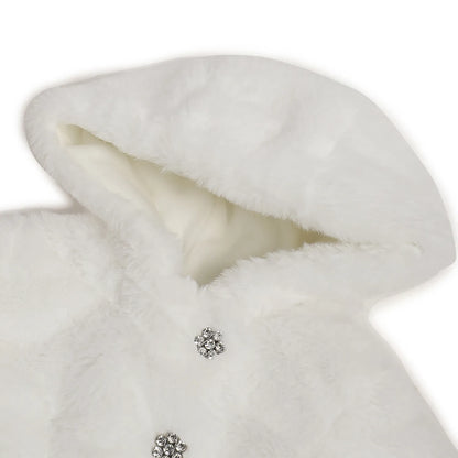 Girls Embellished Hooded Jacket
