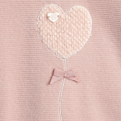 Girls Embroidered Nappy Opening Babysuit