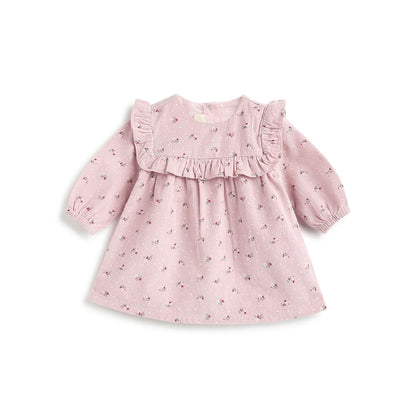 Girls Floral Printed A-Line Dress