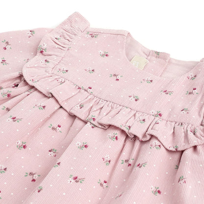 Girls Floral Printed A-Line Dress