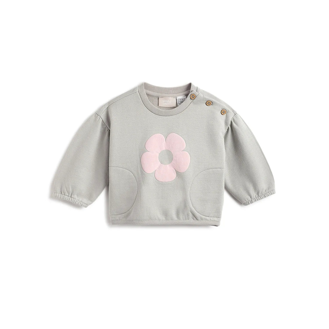 Girls Floral Printed Sweatshirt