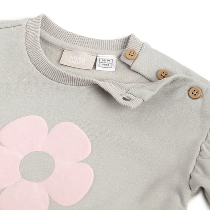 Girls Floral Printed Sweatshirt