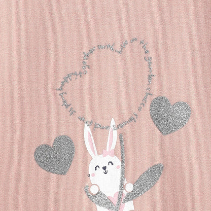 Girls Graphic Printed A-Line Dress