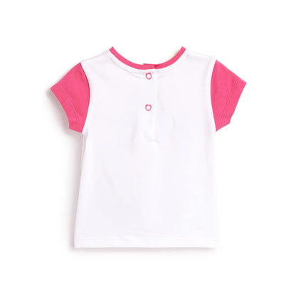Girls Graphic Printed Cotton T-shirt