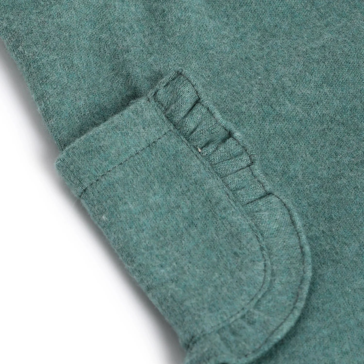 Girls Green Embellished Trousers