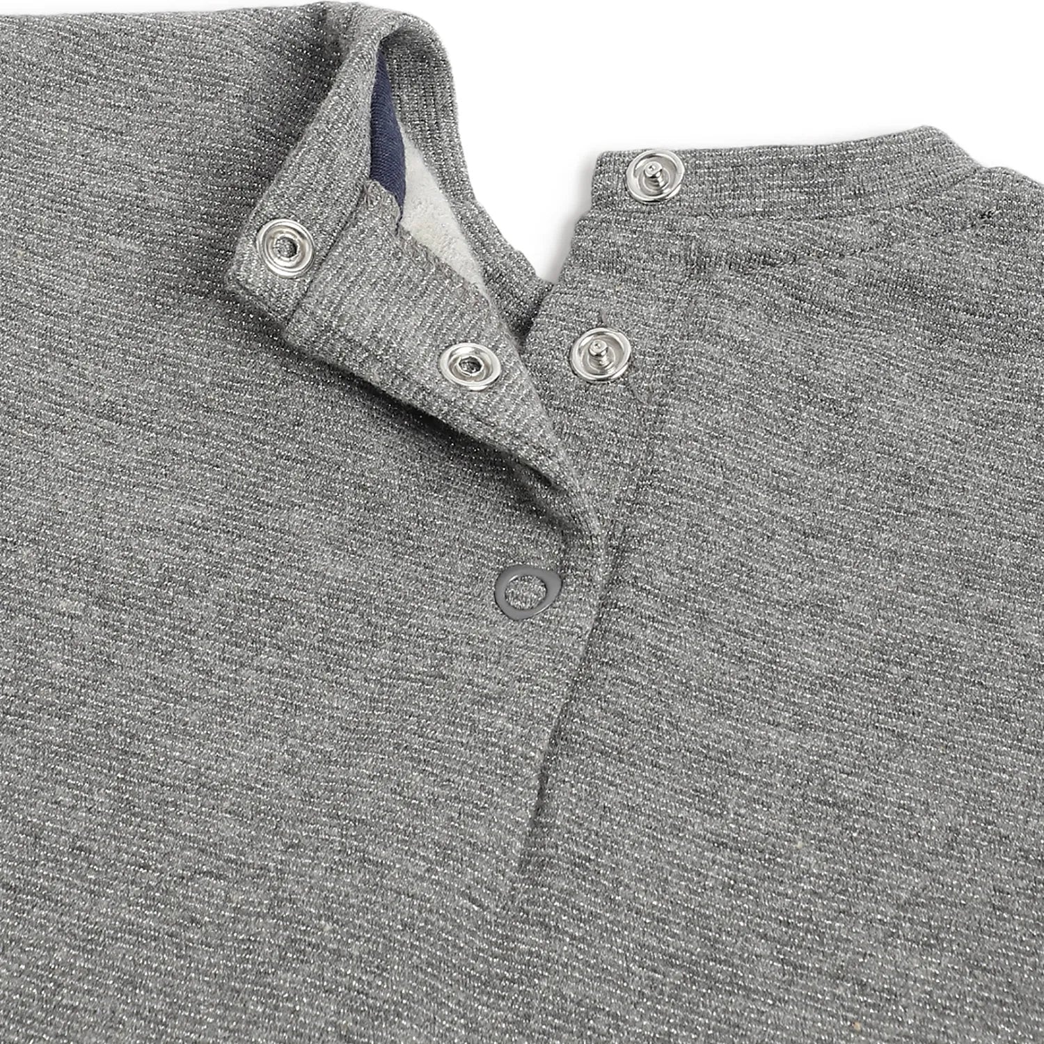 Girls Grey Floral Printed Sweatshirt with Leggings