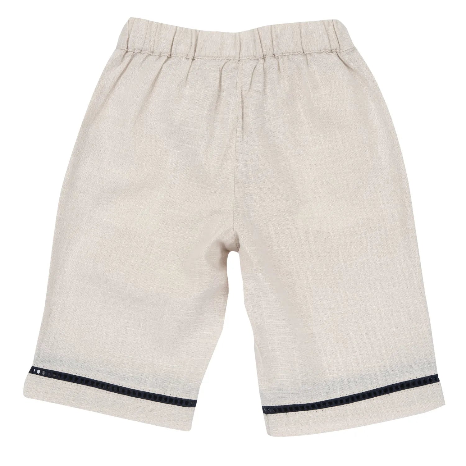Girls Light Natural Self Design Trouser
