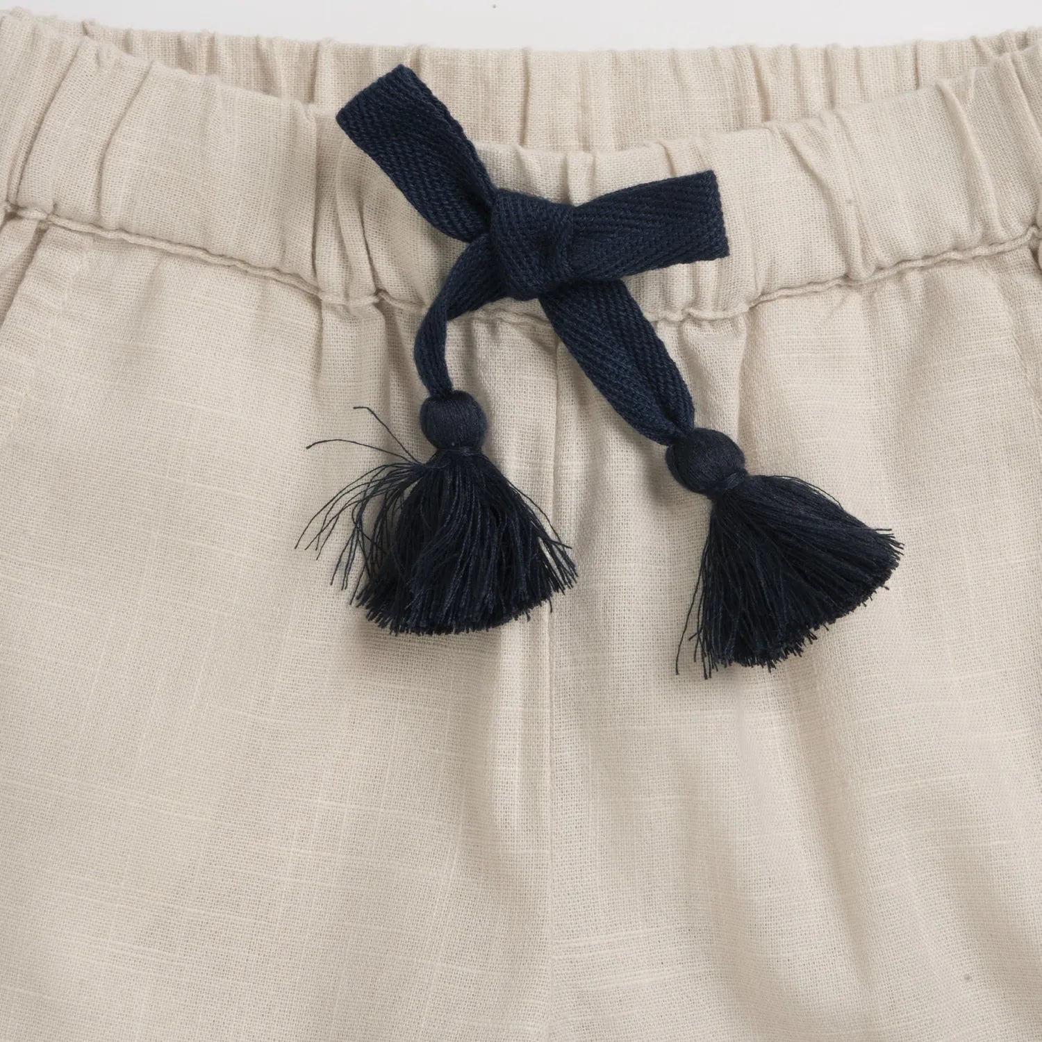 Girls Light Natural Self Design Trouser