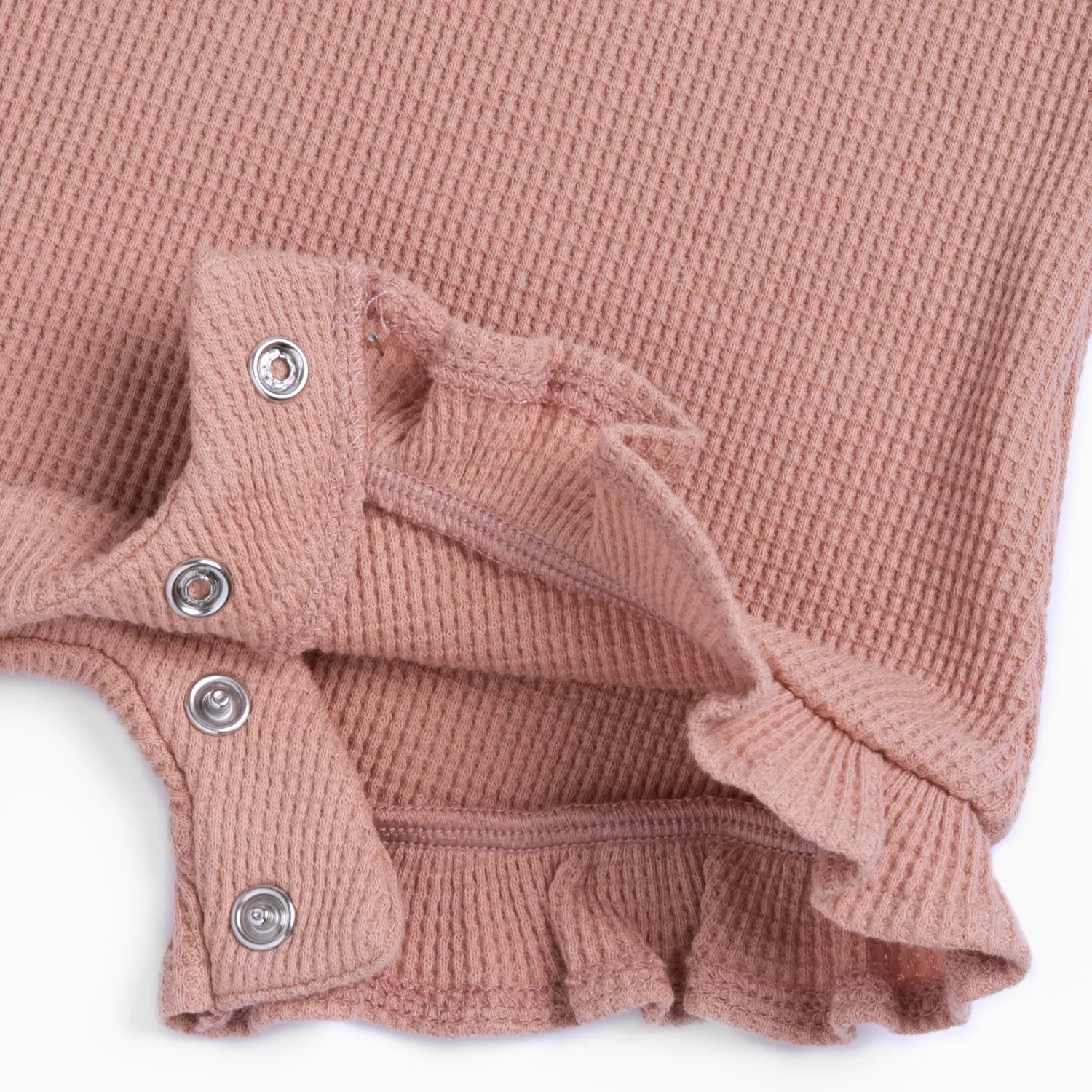 Girls Light Orange Embellished Romper