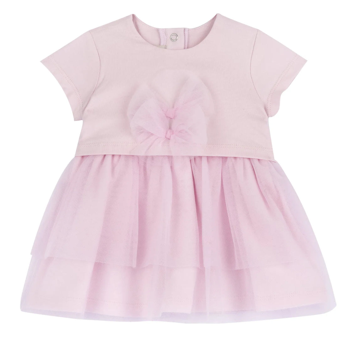 Girls Light Pink Embellished Dress