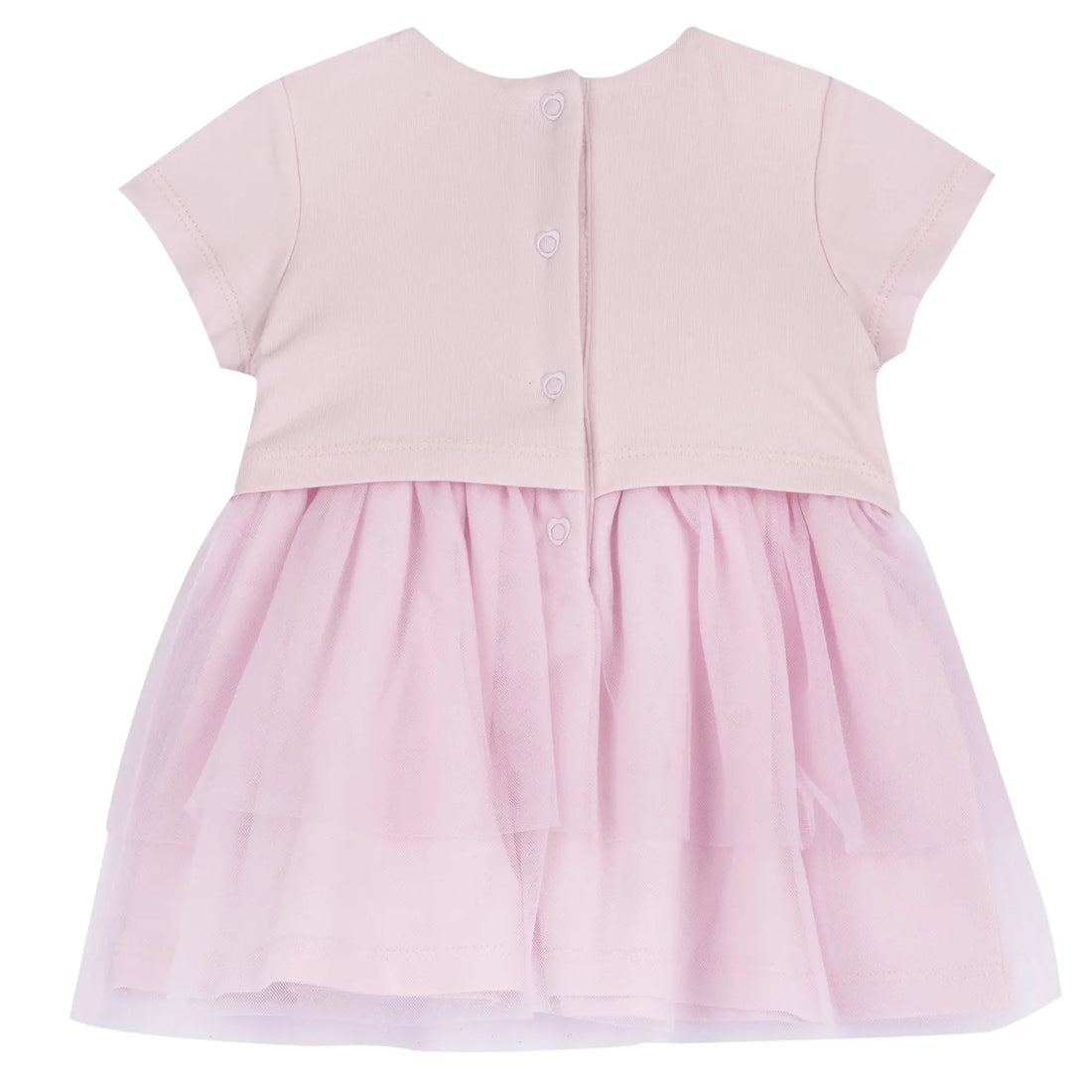 Girls Light Pink Embellished Dress