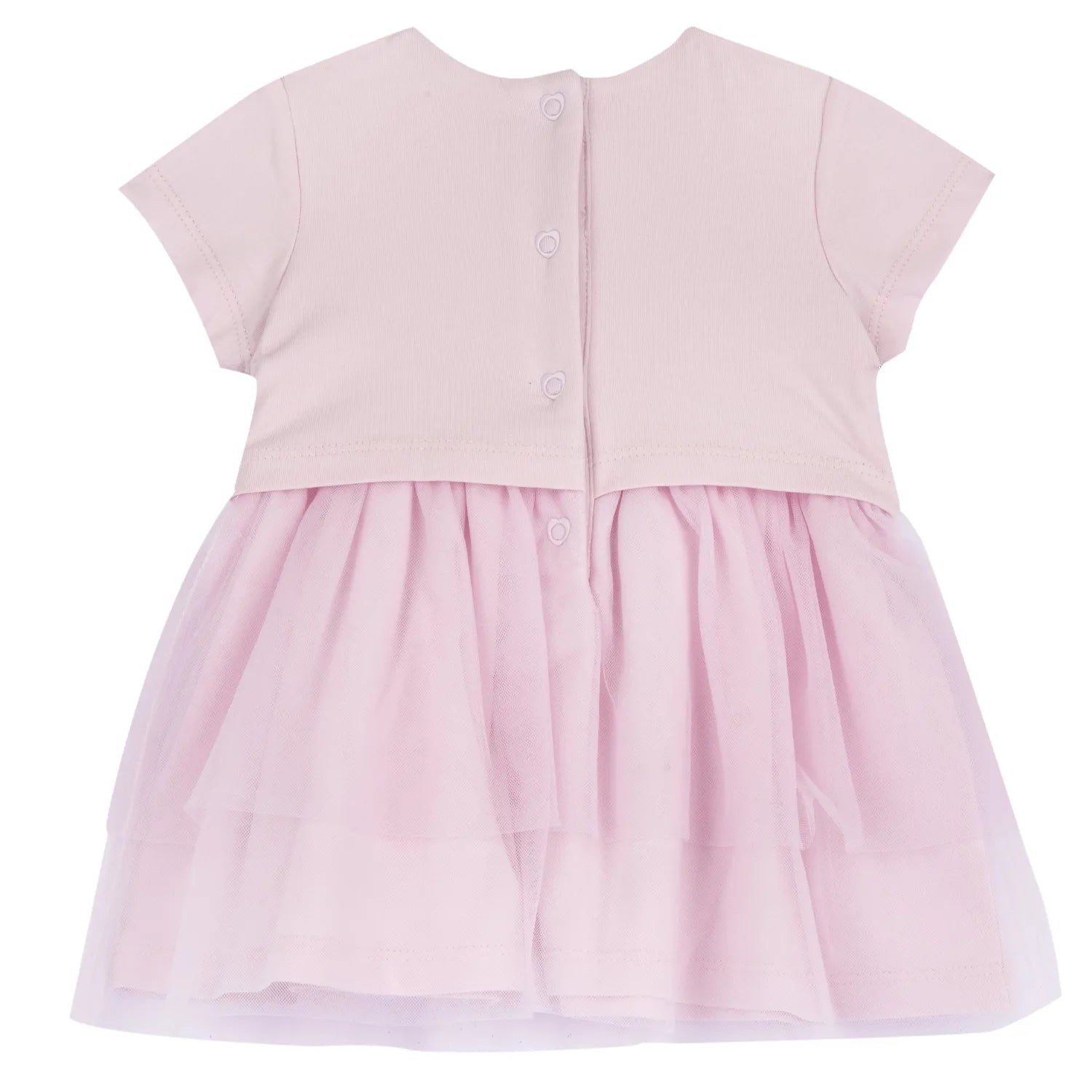 Girls Light Pink Embellished Dress
