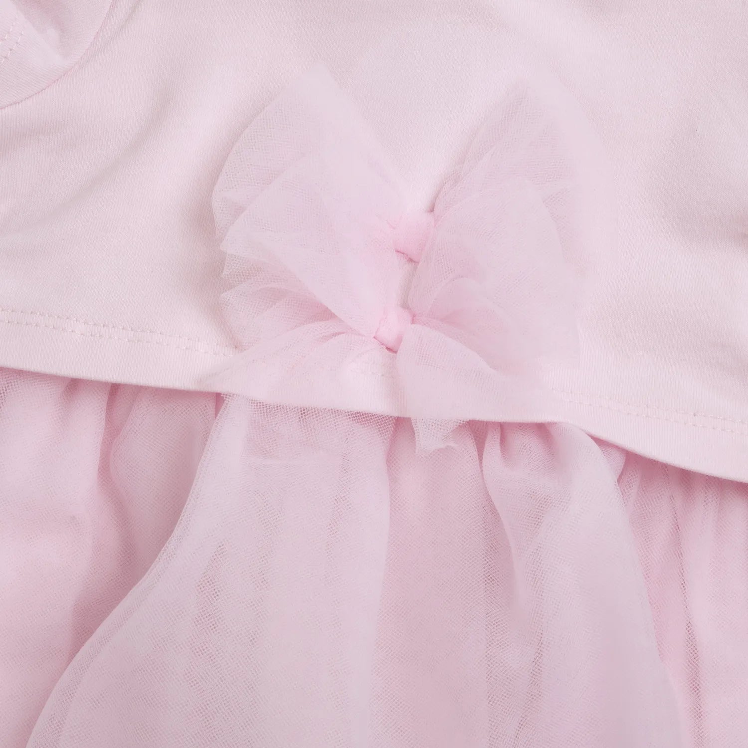 Girls Light Pink Embellished Dress
