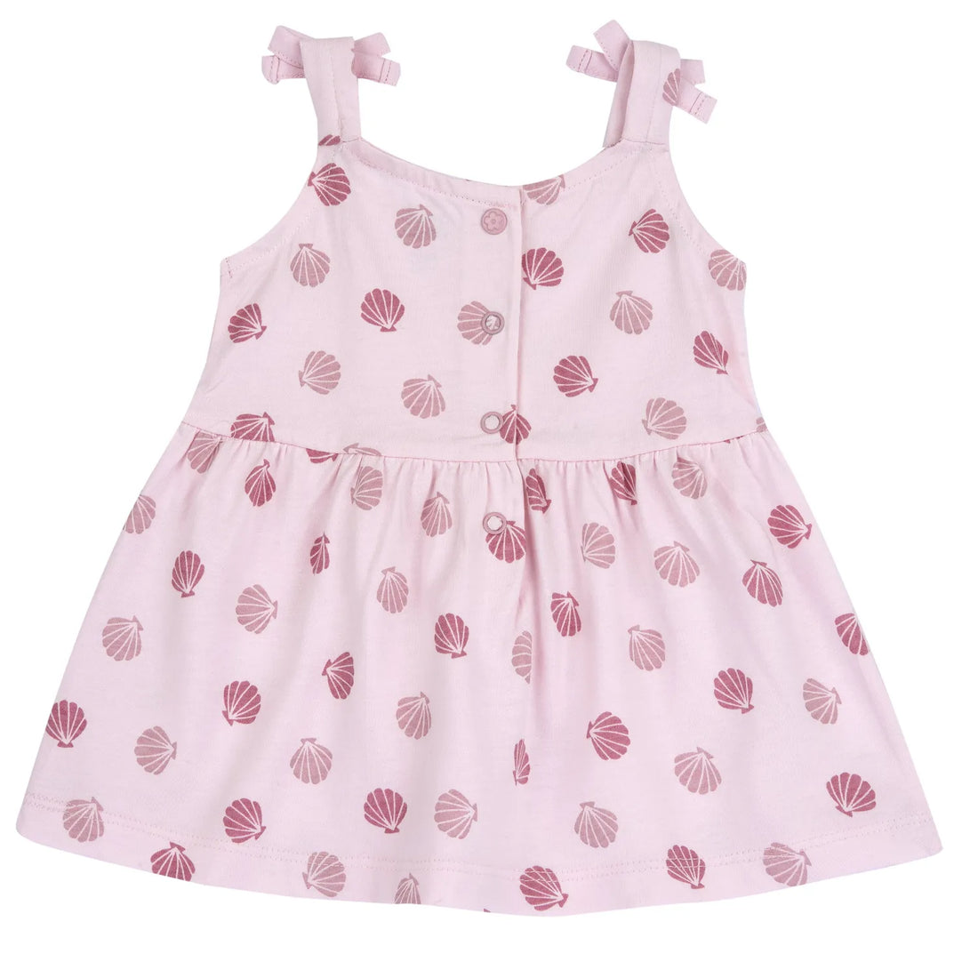 Girls Light Pink Printed Dress
